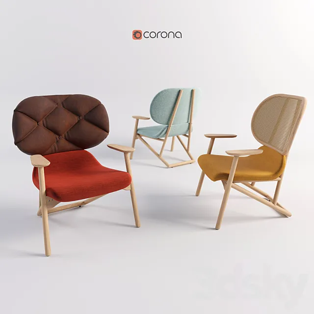 Chairs Klara by Moroso 3DS Max Model