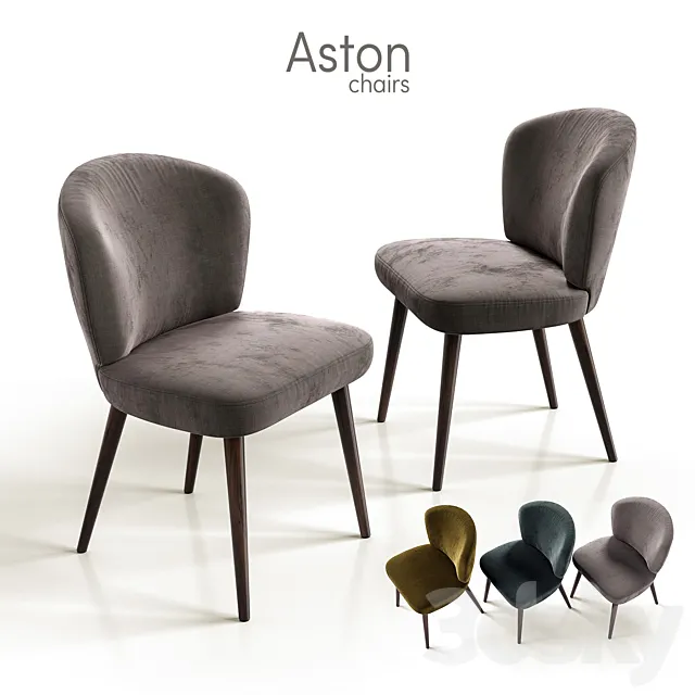 Chairs Minotti Aston 2 3DS Max Model