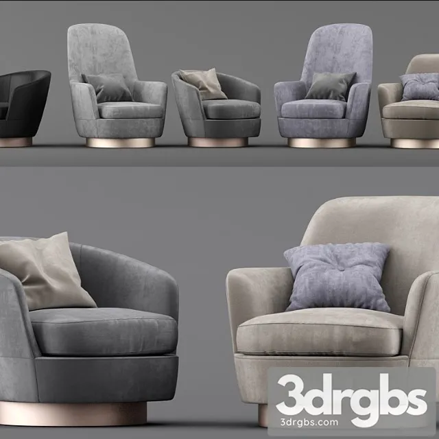 Chairs minotti jacques 3dsmax Download