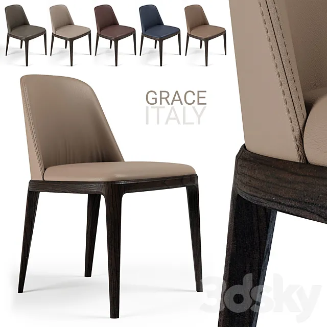 Chairs poliform grace 3DS Max Model