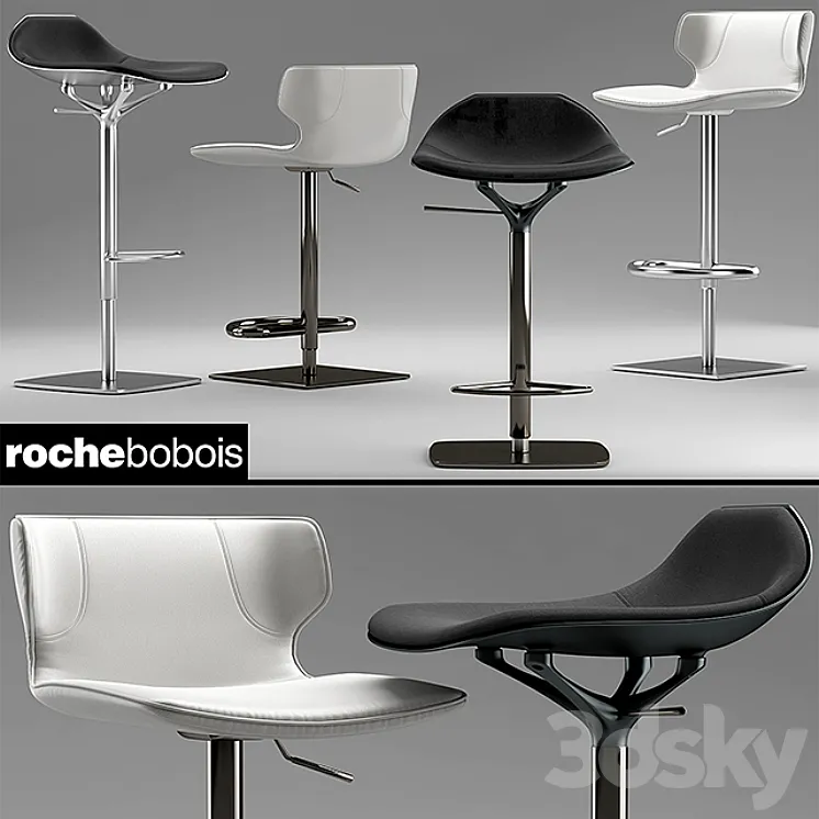 chairs roche bobois Tabouret KASUKA CHISTERA 3DS Max