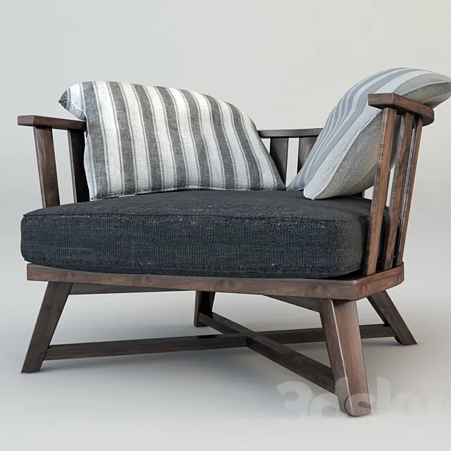 chairWood 3DS Max Model