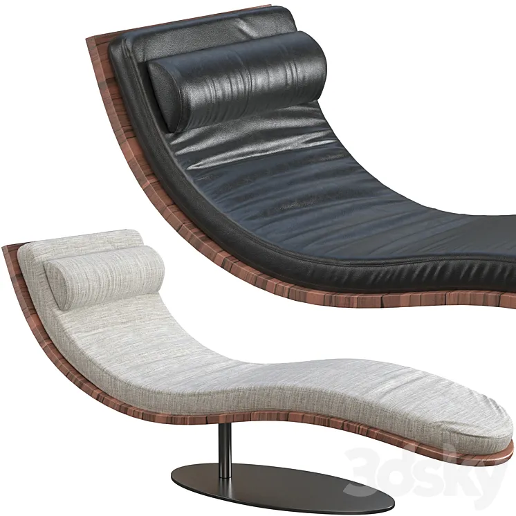 Chaise longue Oliver B. Balzo 3DS Max
