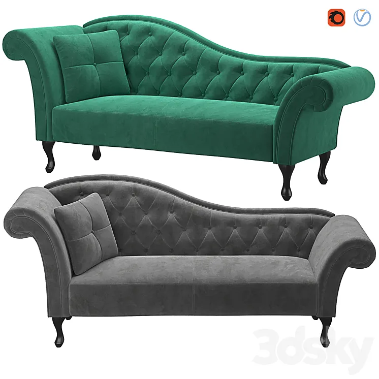 Chaise lounge 3DS Max Model