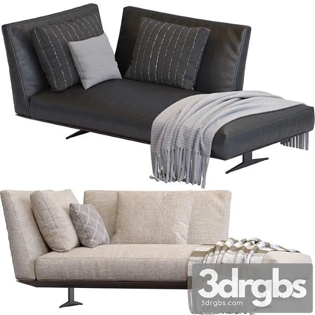 Chaise lounge evergreen by flexform