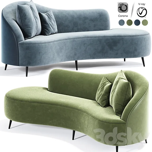 Chaise Lounge Indoor 3ds Max