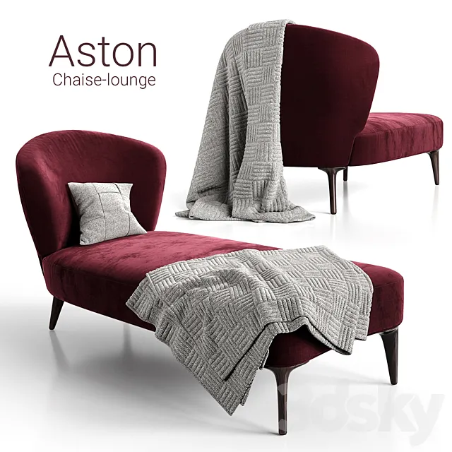 Chaise-lounge Minotti Aston 3ds Max