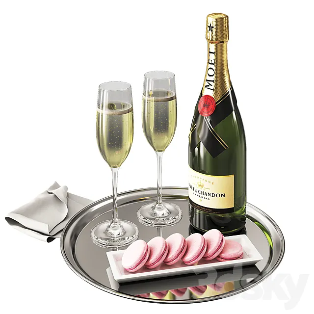 Champagne 3DS Max Model