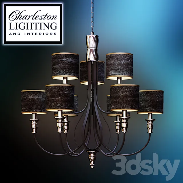 Chandelier _ Charleston lighting _ 008463 3DS Max Model