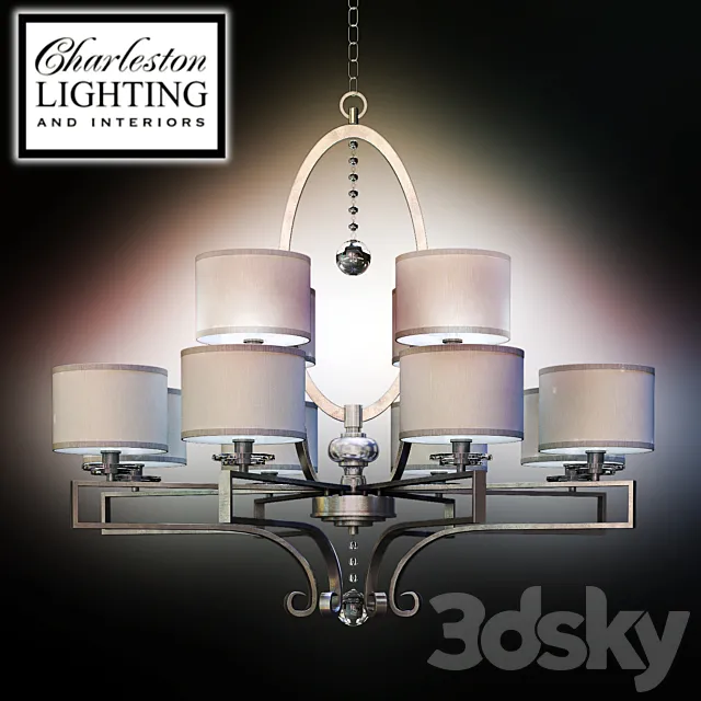Chandelier _ Charleston lighting _ 259954 3ds Max