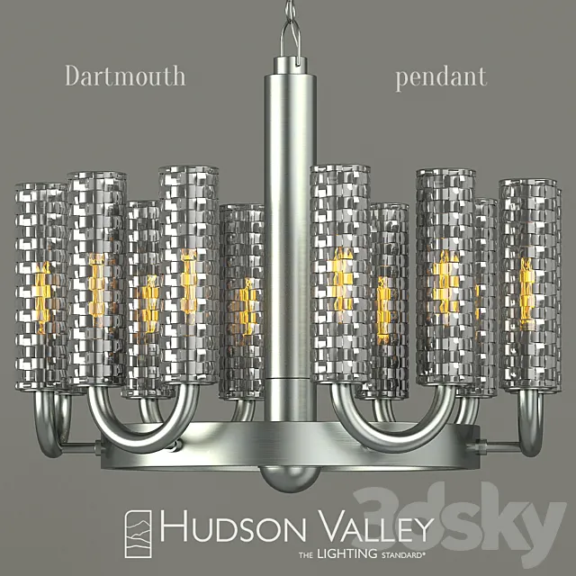Chandelier and sconces Hudson Valley Dartmouth 3ds Max