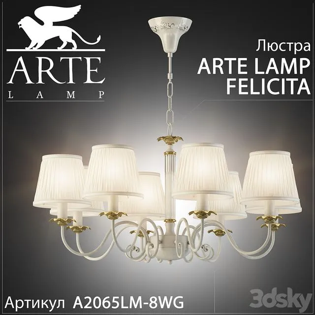Chandelier arte lamp Felicita A2065LM-8WG 3dsMax Model