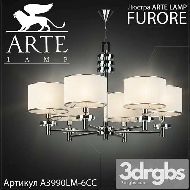 Chandelier Arte Lamp Furore A3990LM 6CC 3dsmax Download