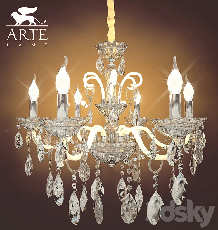 Chandelier Arte Lamp Tesoro A8202LM-6CC 3DS Max