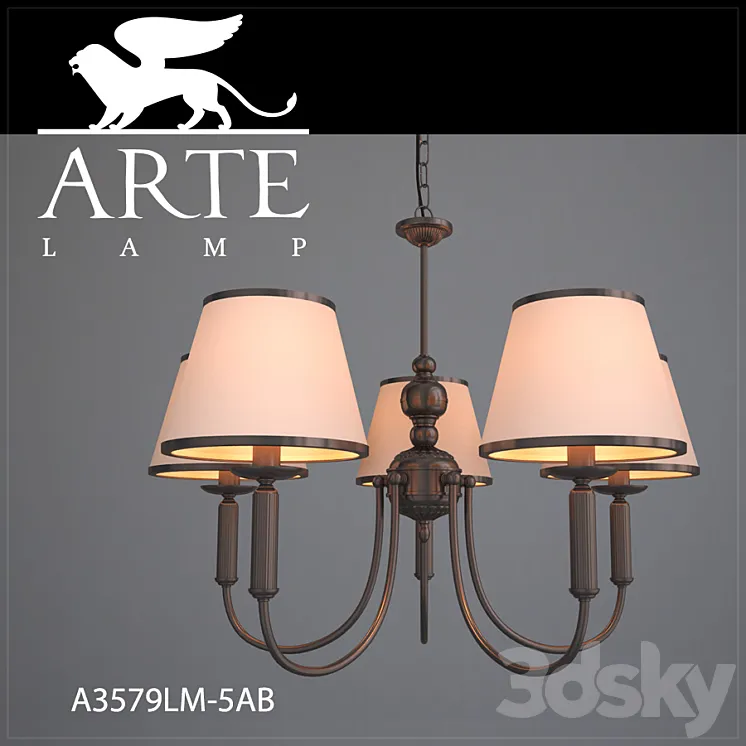 Chandelier ArteLamp A3579LM-5AB 3DS Max