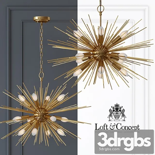 Chandelier astra chandelier sputnik brass 60