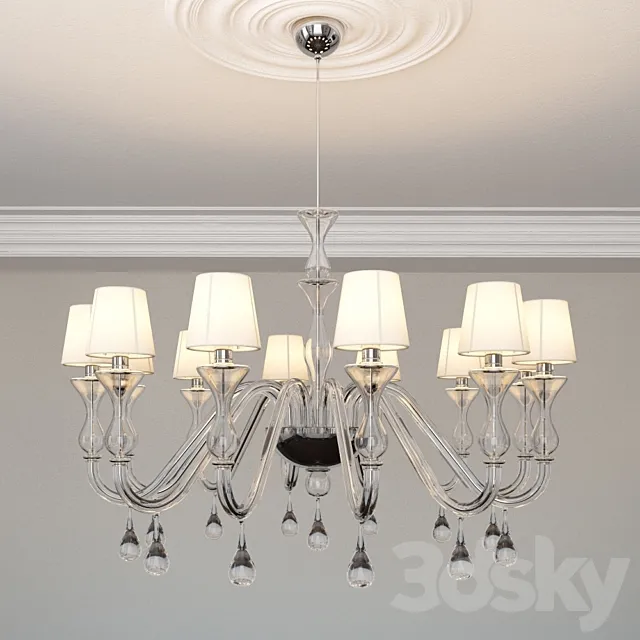 Chandelier avmazzega BRANDY 9020-12 3DS Max Model