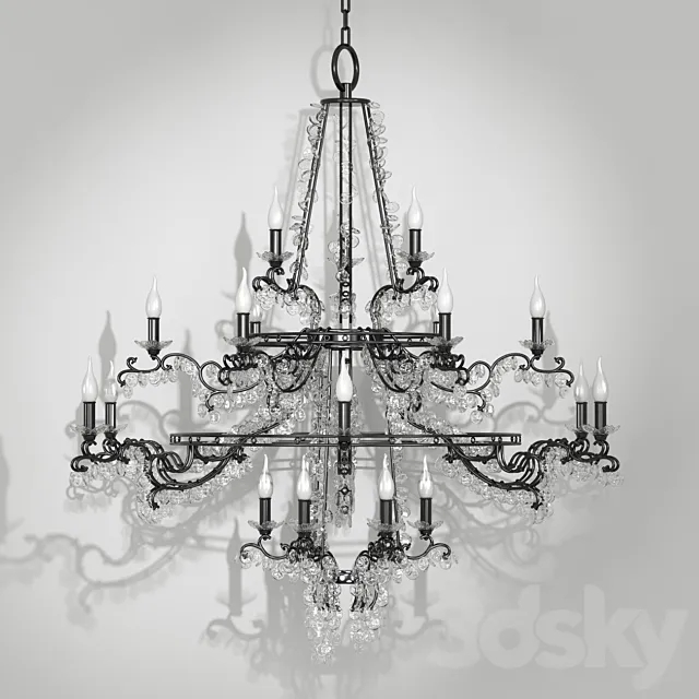 Chandelier Baga Morgana 3ds Max