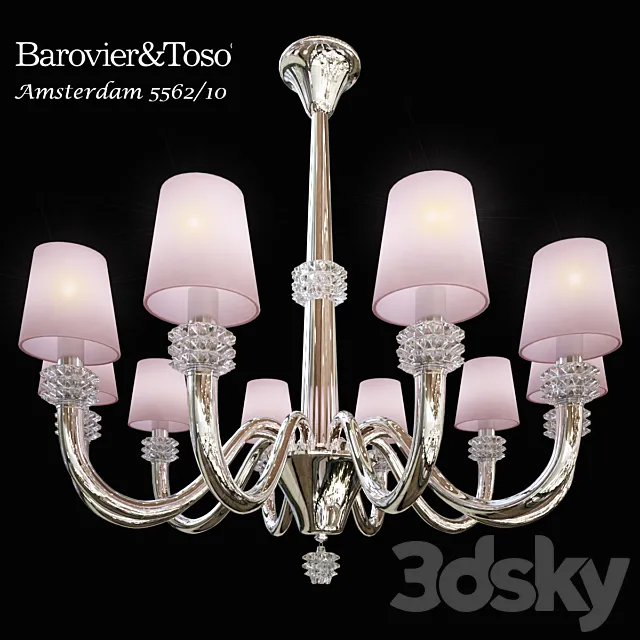 chandelier Barovier & Toso Amsterdam 5562_10 3DSMax File