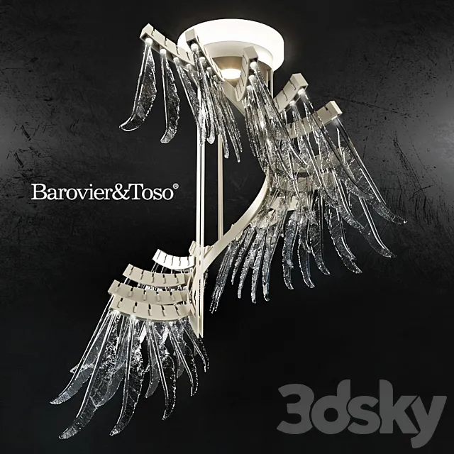 Chandelier Barovier & Toso Angel 7248 3DS Max Model