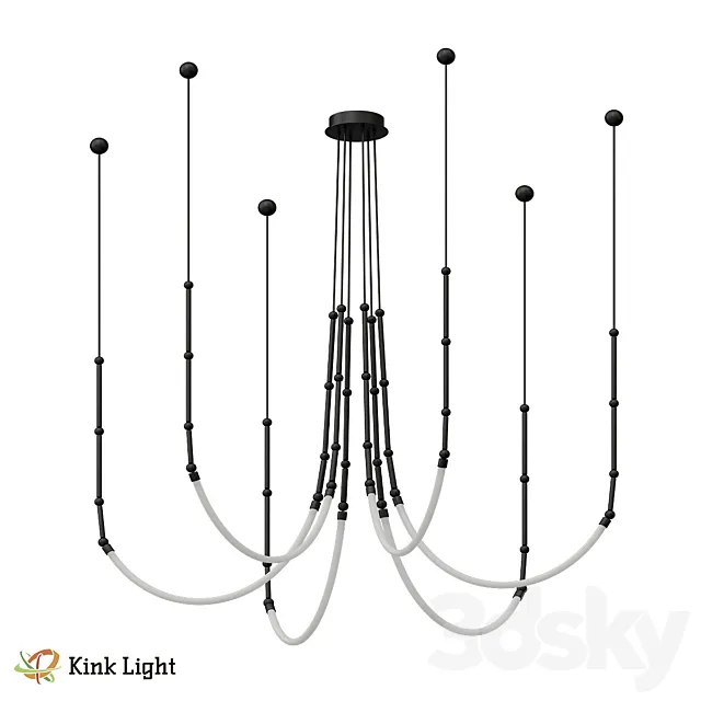 Chandelier Beaufort black 08060-6A19 OM 3DS Max Model