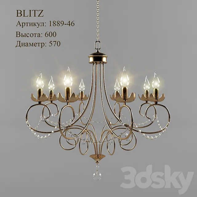 Chandelier Blitz 1889-46 3ds Max