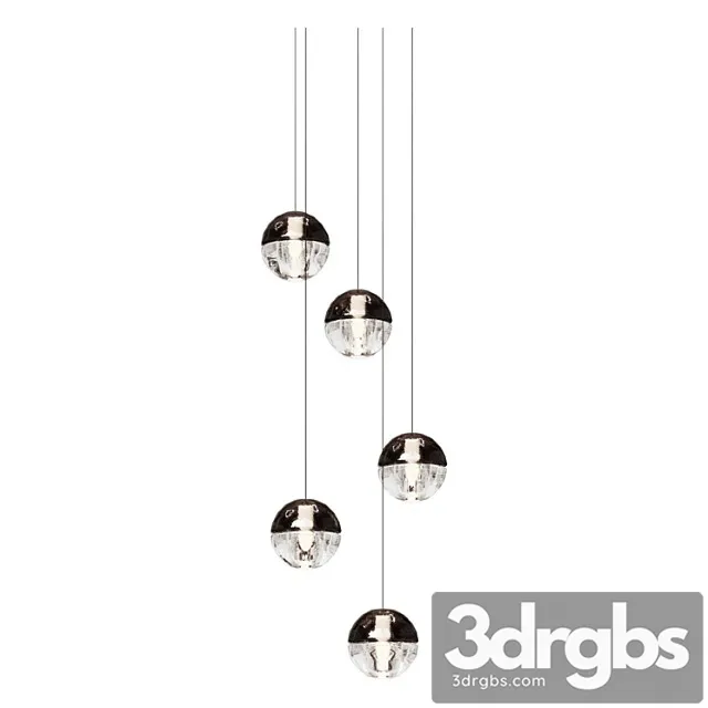 Chandelier boccia 14.5 five light fixture suspension lamp