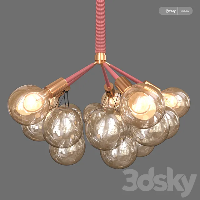 Chandelier Bubble Glass by Romatti 3ds Max