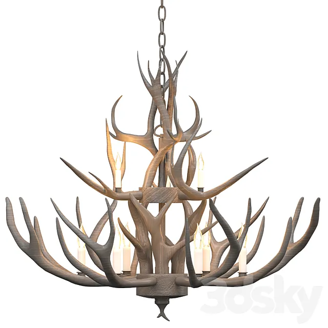 Chandelier by CANDELA_12 3ds Max