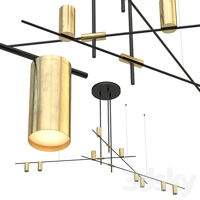 Chandelier casa 3DS Max Model