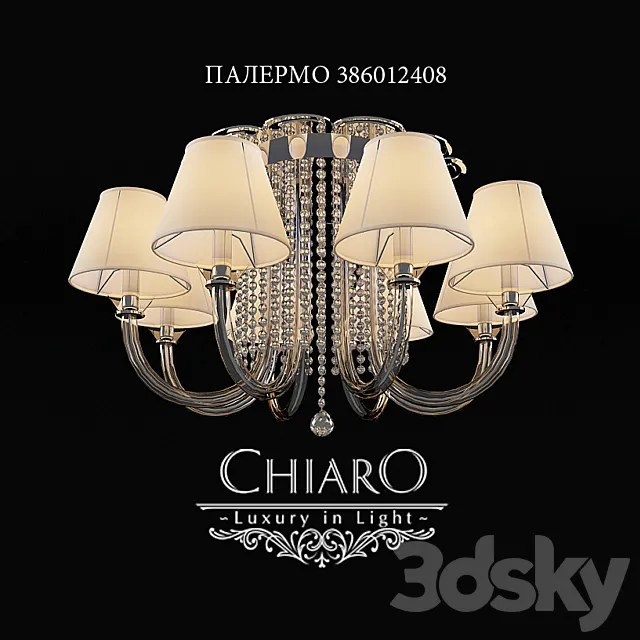 Chandelier Ceiling Chiaro Palermo 3DSMax File