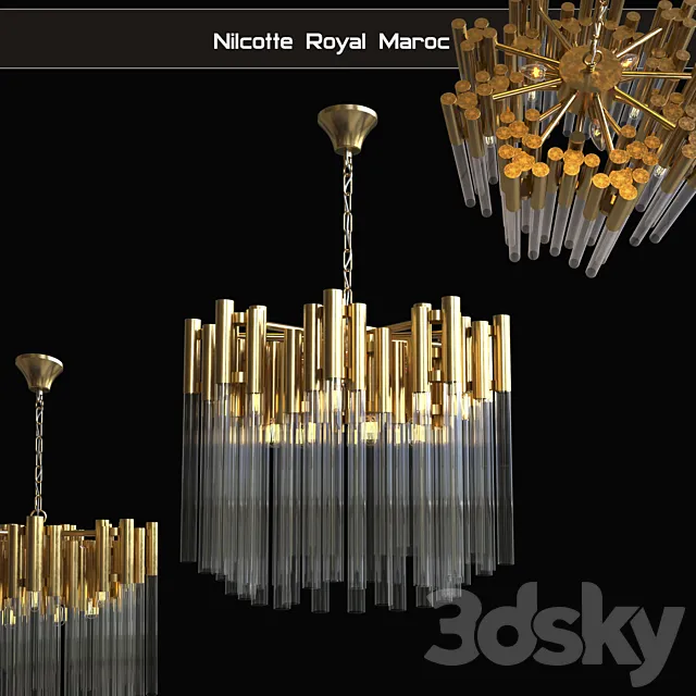 Chandelier ceiling Nilcotte Royal Maroc 3ds Max