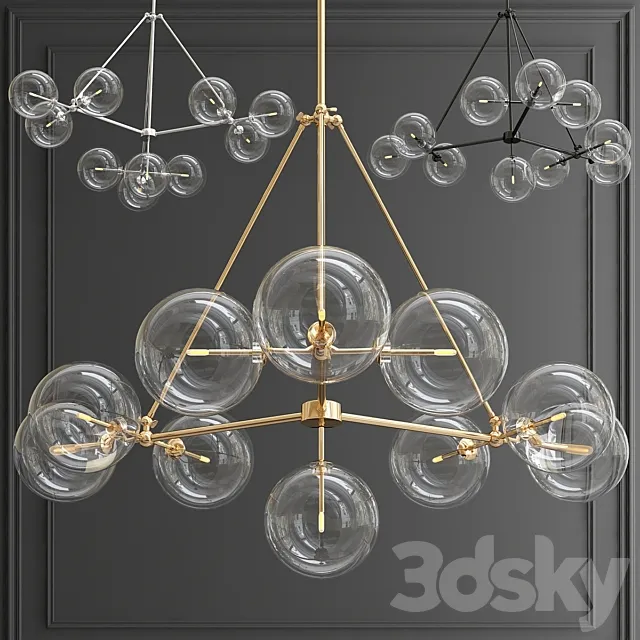 Chandelier Chandelier Bermude Bronze 3ds Max