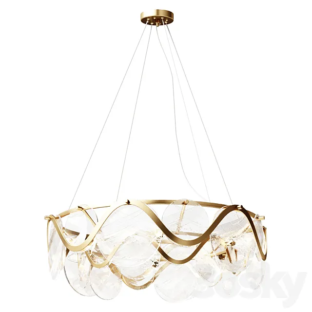 Chandelier Chandelier Bogates Galicia 354_6 Lamp 3DS Max Model