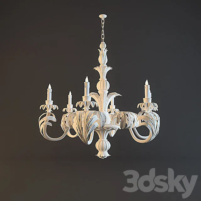 chandelier chelini 3ds Max