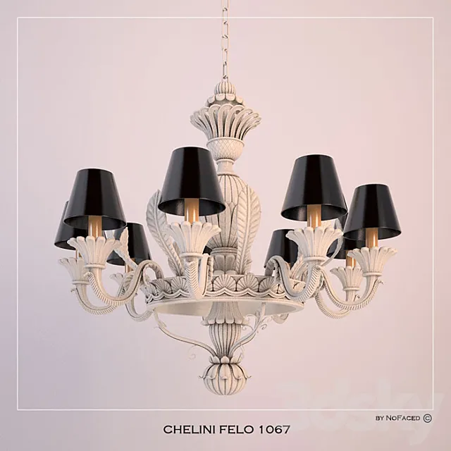 Chandelier Chelini FELO 1067 3ds Max