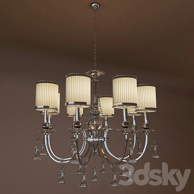 Chandelier China. 24301-8 RD 3DS Max Model