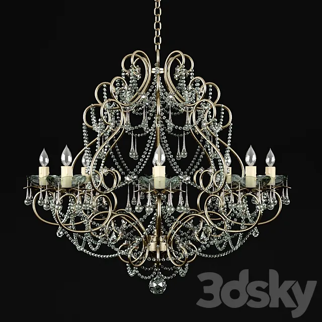 Chandelier Chinese manufacturer 3DS Max Model