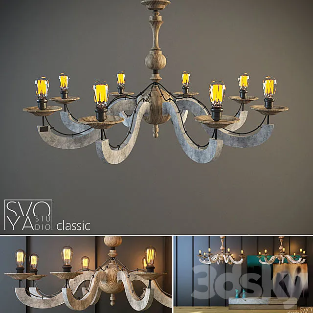 Chandelier “classic” 3ds Max
