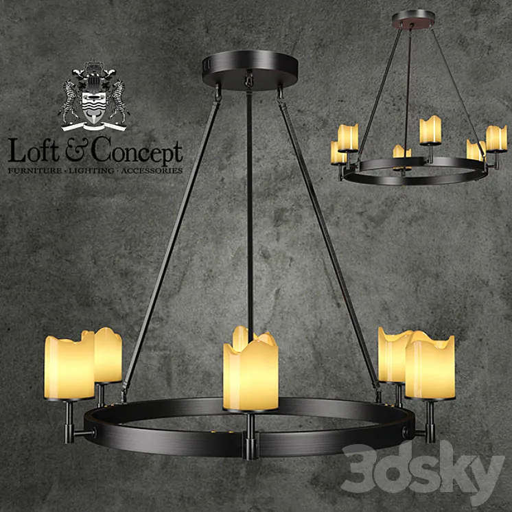 Chandelier Conne 6 3DS Max