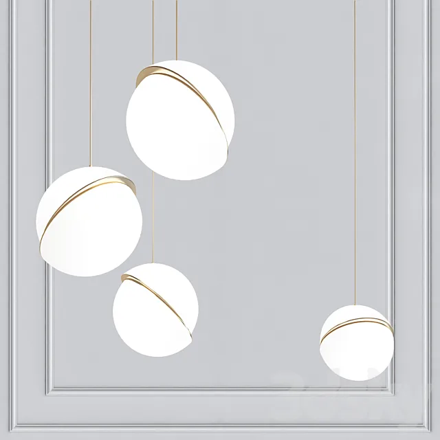 Chandelier Crescent Celling Lee Broom 3ds Max
