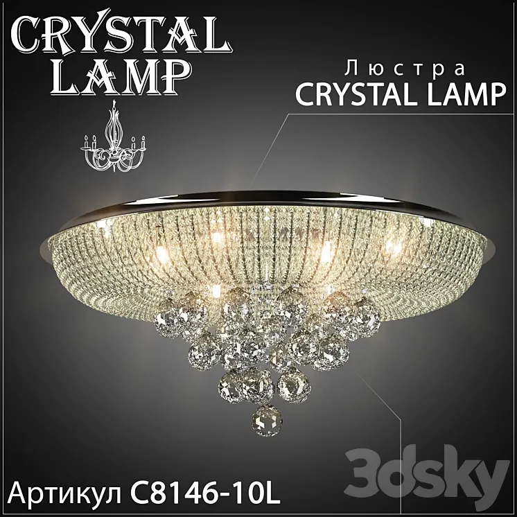 Chandelier Crystal lamp C8146-10L 3DS Max