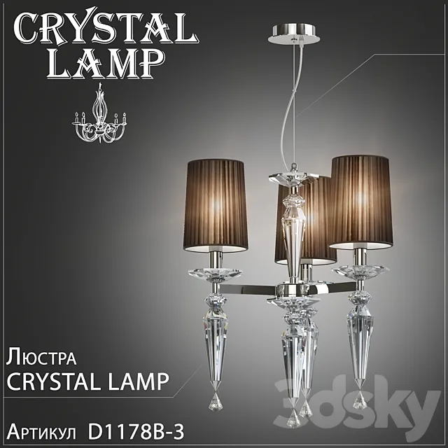 Chandelier Crystal Lamp Falcetto D1178B-3 3DSMax File