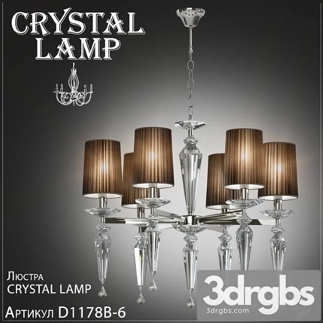Chandelier crystal lamp falcetto d1178b-6 3dsmax Download