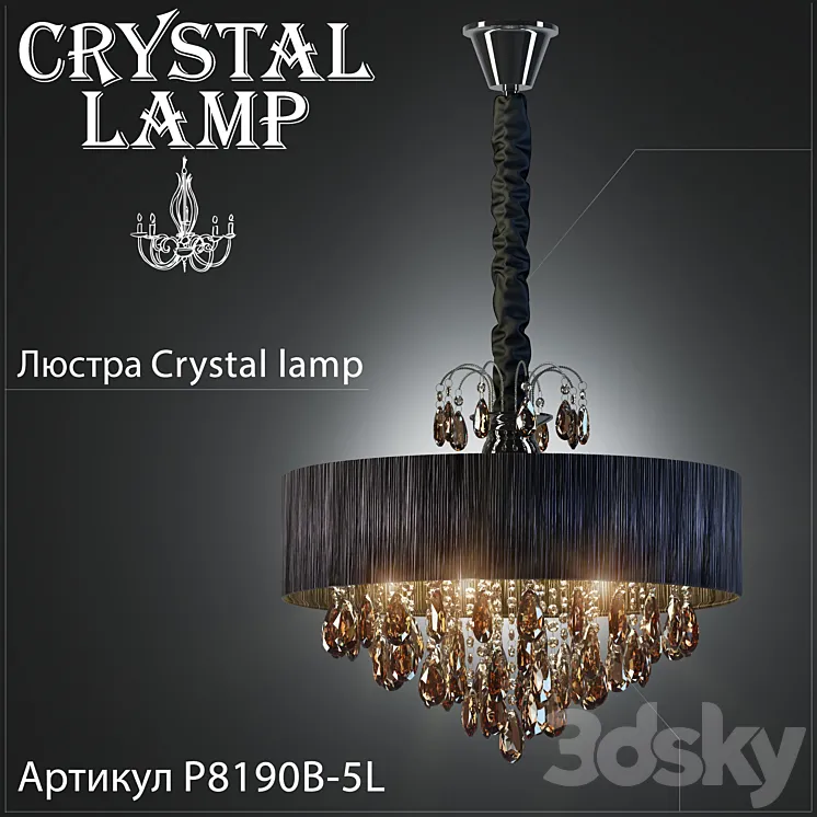 Chandelier Crystal Lamp P8190B-5L 3DS Max
