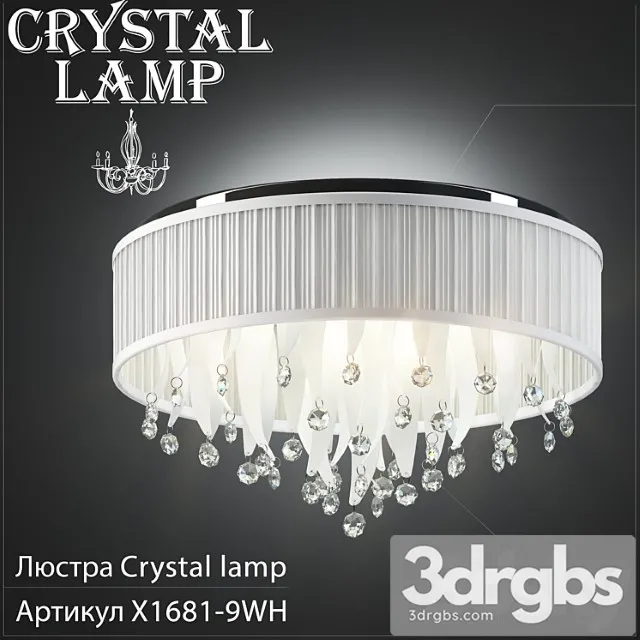 Chandelier Crystal Lamp X1681 9WH 3dsmax Download