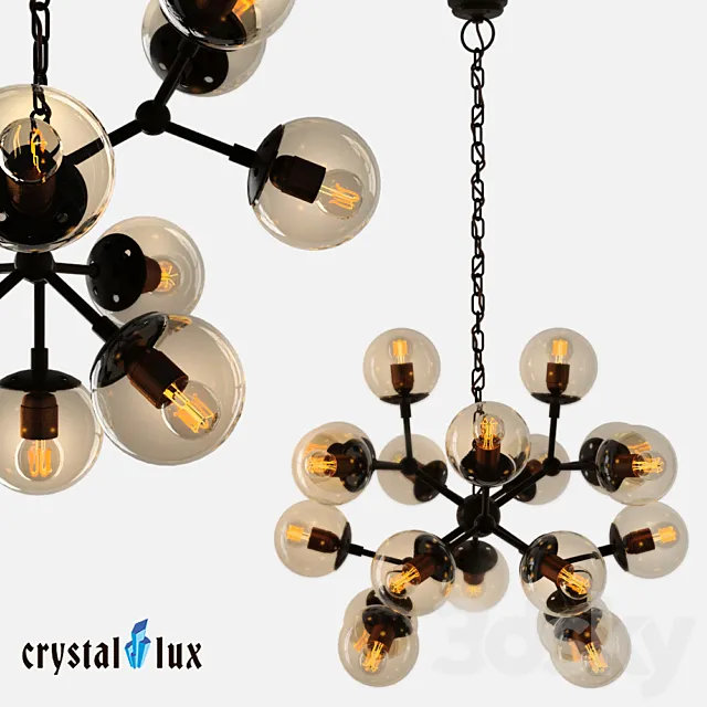 Chandelier Crystal Lux Medea 3ds Max