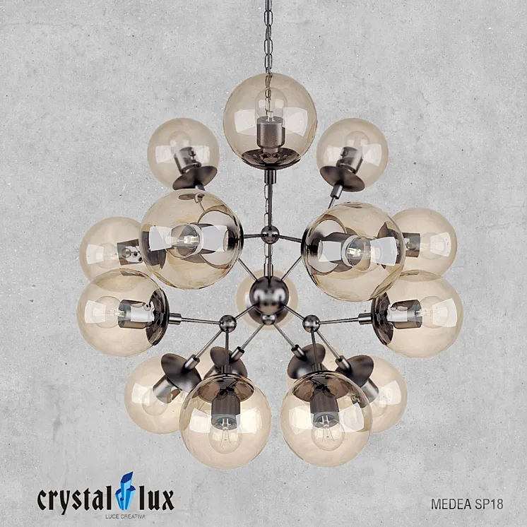 Chandelier Crystal Lux Medea SP18 3DS Max