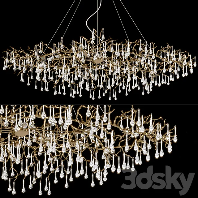 Chandelier Crystal Lux REINA V2 SP12 L1500 3ds Max