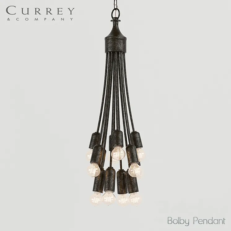 Chandelier Currey&Company Bolby Pendant 3DS Max